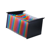 Maxbell Expanding Hanging File Folder 25 Pocket Document Folder for Papers Envelopes Colorful