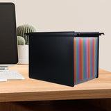 Maxbell Expanding Hanging File Folder 25 Pocket Document Folder for Papers Envelopes Colorful