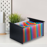 Maxbell Expanding Hanging File Folder 25 Pocket Document Folder for Papers Envelopes Colorful