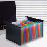 Maxbell Expanding Hanging File Folder 25 Pocket Document Folder for Papers Envelopes Colorful