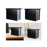 Maxbell Expanding Hanging File Folder Accordion File Organizer for Documents Receipt Clear