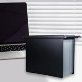 Maxbell Expanding Hanging File Folder Accordion File Organizer for Documents Receipt Clear