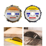 Maxbell Wood Carving Chain Saw Disc Angle Grinder Disc Chain Plate for Angle Grinder Yellow