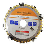 Maxbell Wood Carving Chain Saw Disc Angle Grinder Disc Chain Plate for Angle Grinder Yellow