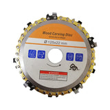 Maxbell Wood Carving Chain Saw Disc Angle Grinder Disc Chain Plate for Angle Grinder Yellow