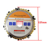 Maxbell Wood Carving Chain Saw Disc Angle Grinder Disc Chain Plate for Angle Grinder Yellow