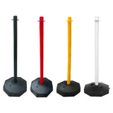 Maxbell 33inch Traffic Post Cone Parking Post with Fillable Base for Traffic Caution Black