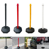 Maxbell 33inch Traffic Post Cone Parking Post with Fillable Base for Traffic Caution Black