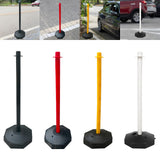 Maxbell 33inch Traffic Post Cone Parking Post with Fillable Base for Traffic Caution Black