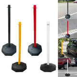Maxbell 33inch Traffic Post Cone Parking Post with Fillable Base for Traffic Caution Black