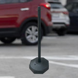 Maxbell 33inch Traffic Post Cone Parking Post with Fillable Base for Traffic Caution Black