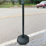 Maxbell 33inch Traffic Post Cone Parking Post with Fillable Base for Traffic Caution Black