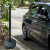 Maxbell 33inch Traffic Post Cone Parking Post with Fillable Base for Traffic Caution Black