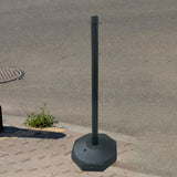 Maxbell 33inch Traffic Post Cone Parking Post with Fillable Base for Traffic Caution Black