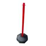 Maxbell 33inch Traffic Post Cone Parking Post with Fillable Base for Traffic Caution Red