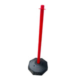 Maxbell 33inch Traffic Post Cone Parking Post with Fillable Base for Traffic Caution Red