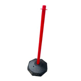 Maxbell 33inch Traffic Post Cone Parking Post with Fillable Base for Traffic Caution Red