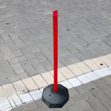 Maxbell 33inch Traffic Post Cone Parking Post with Fillable Base for Traffic Caution Red