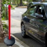 Maxbell 33inch Traffic Post Cone Parking Post with Fillable Base for Traffic Caution Red