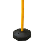 Maxbell 33inch Traffic Post Cone Parking Post with Fillable Base for Traffic Caution Yellow