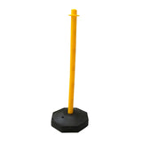 Maxbell 33inch Traffic Post Cone Parking Post with Fillable Base for Traffic Caution Yellow