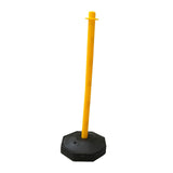 Maxbell 33inch Traffic Post Cone Parking Post with Fillable Base for Traffic Caution Yellow