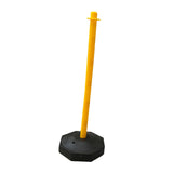 Maxbell 33inch Traffic Post Cone Parking Post with Fillable Base for Traffic Caution Yellow