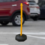 Maxbell 33inch Traffic Post Cone Parking Post with Fillable Base for Traffic Caution Yellow