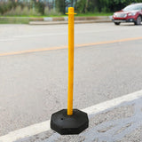 Maxbell 33inch Traffic Post Cone Parking Post with Fillable Base for Traffic Caution Yellow