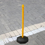Maxbell 33inch Traffic Post Cone Parking Post with Fillable Base for Traffic Caution Yellow