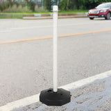 Maxbell 33inch Traffic Post Cone Parking Post with Fillable Base for Traffic Caution White