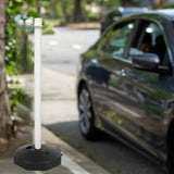 Maxbell 33inch Traffic Post Cone Parking Post with Fillable Base for Traffic Caution White