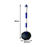 Maxbell Traffic Delineator Post Cone Parking Post Water Fillable Garage Caution Sign Blue White