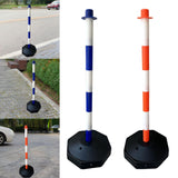 Maxbell Traffic Delineator Post Cone Parking Post Water Fillable Garage Caution Sign Blue White