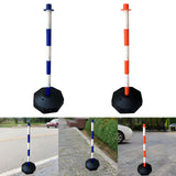 Maxbell Traffic Delineator Post Cone Parking Post Water Fillable Garage Caution Sign Blue White