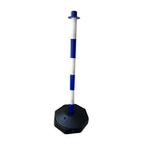 Maxbell Traffic Delineator Post Cone Parking Post Water Fillable Garage Caution Sign Blue White