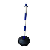 Maxbell Traffic Delineator Post Cone Parking Post Water Fillable Garage Caution Sign Blue White