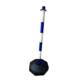 Maxbell Traffic Delineator Post Cone Parking Post Water Fillable Garage Caution Sign Blue White