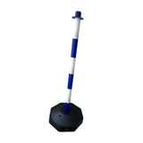 Maxbell Traffic Delineator Post Cone Parking Post Water Fillable Garage Caution Sign Blue White