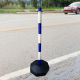 Maxbell Traffic Delineator Post Cone Parking Post Water Fillable Garage Caution Sign Blue White