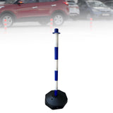 Maxbell Traffic Delineator Post Cone Parking Post Water Fillable Garage Caution Sign Blue White