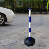 Maxbell Traffic Delineator Post Cone Parking Post Water Fillable Garage Caution Sign Blue White