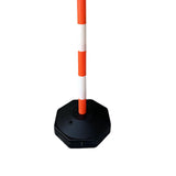 Maxbell Traffic Delineator Post Cone Parking Post Water Fillable Garage Caution Sign Orange White