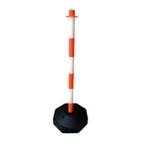 Maxbell Traffic Delineator Post Cone Parking Post Water Fillable Garage Caution Sign Orange White