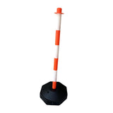 Maxbell Traffic Delineator Post Cone Parking Post Water Fillable Garage Caution Sign Orange White