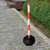 Maxbell Traffic Delineator Post Cone Parking Post Water Fillable Garage Caution Sign Orange White