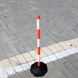 Maxbell Traffic Delineator Post Cone Parking Post Water Fillable Garage Caution Sign Orange White