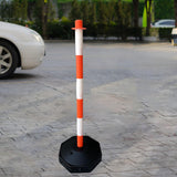 Maxbell Traffic Delineator Post Cone Parking Post Water Fillable Garage Caution Sign Orange White