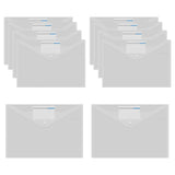 Maxbell 10 Pieces File Folder with Label Pocket for Bill Receipt Cards Business Trip white