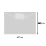 Maxbell 10 Pieces File Folder with Label Pocket for Bill Receipt Cards Business Trip white